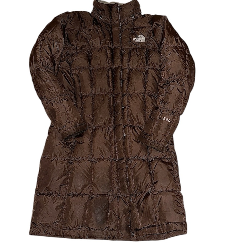 The North Face Women’s XS Brown 600 Fill Down Puffer Coat w/ Hood - Picture 4 of 9